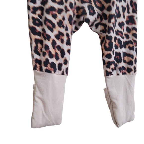 Miozing Bamboo 0-3 Mo Baby Girl Leopard Zippy Pajamas Animal‎ Sleeper - Picture 13 of 13